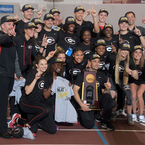 Group photo of the Women’s track and field team