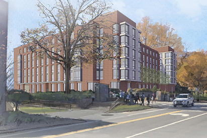 a render of Black-Diallo-Miller Hall