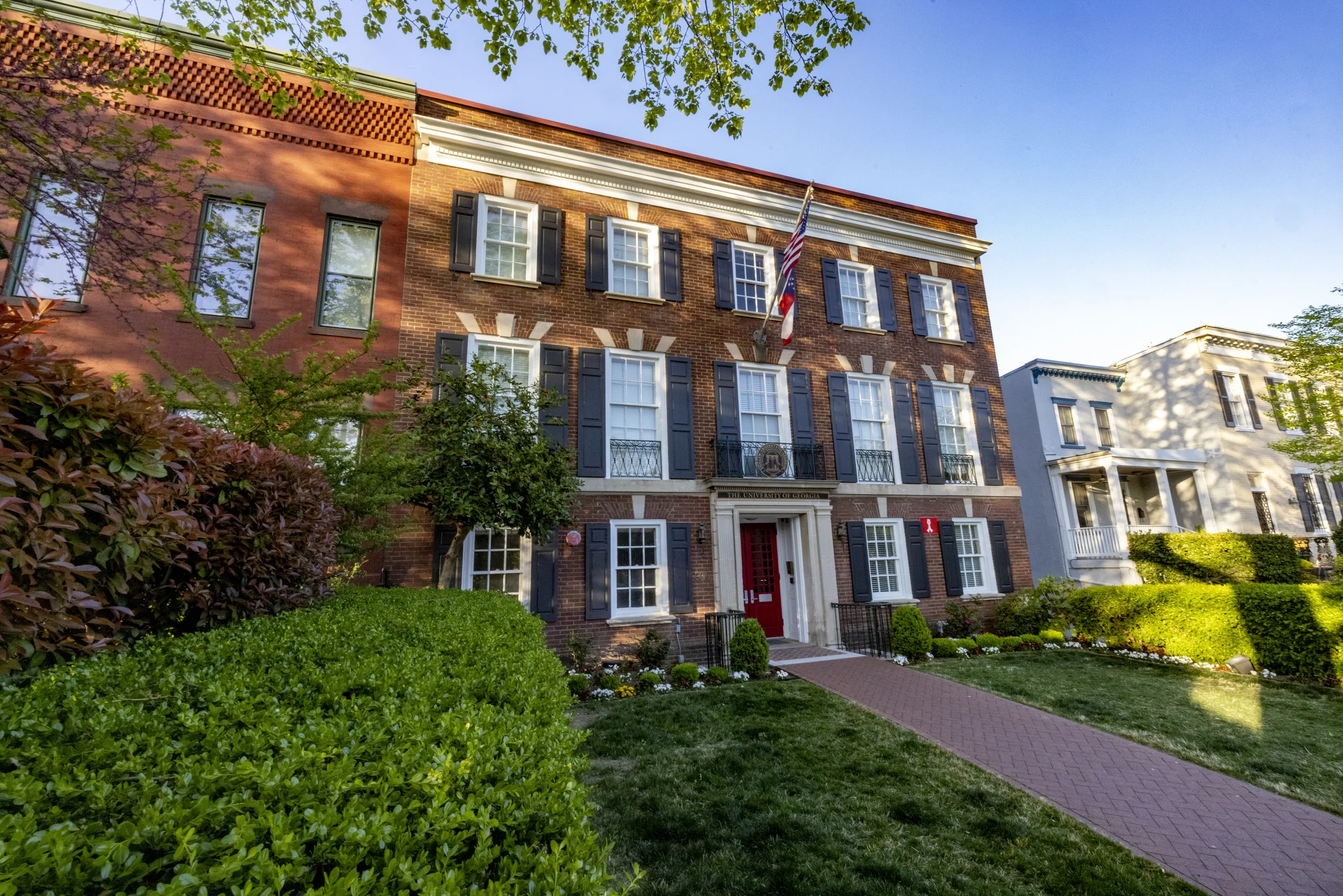 The front door of Delta Hall.